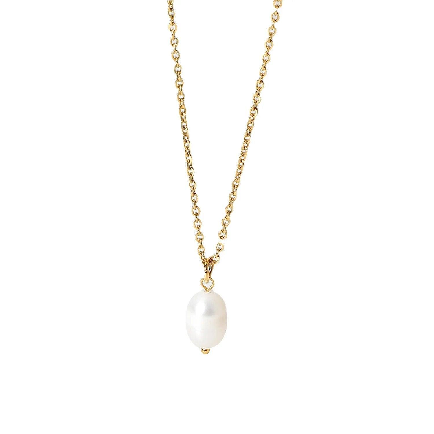 SIMPLE PEARL PENDANT CHAIN