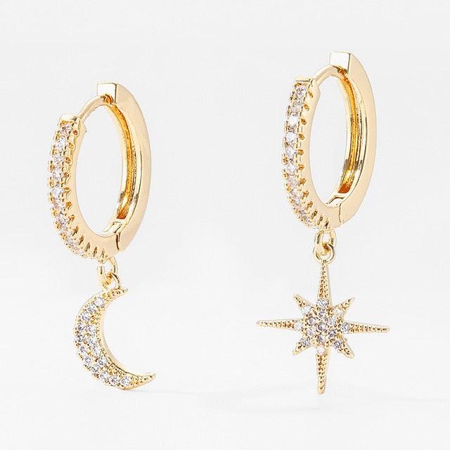 LOUISE STAR MOON EARRINGS